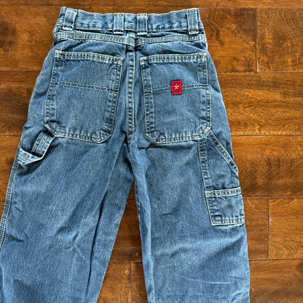 Arizona Jean Co Boy Carpenter Jeans Blue Denim 10 Slim Medium Wash Vintage Style - Picture 6 of 7